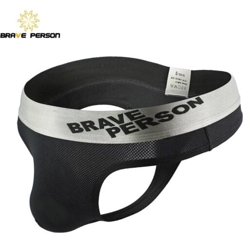 BRAVE PERSON Mens Sexy Underwear Bikini Briefs T-back G-string Thongs Male Jockstraps Gay Underpants Male Panties B1177