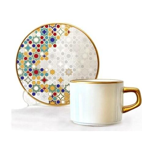 Asaf Tea Cup Set 12 Pieces Mimosa