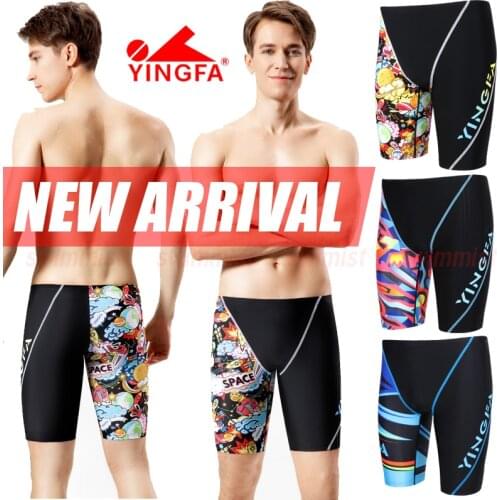 NEW ARRIVAL YINGFA MENS BOYS COMPETITION TRAINING RACING JAMMERS PROFESSIONAL SWIMMING TRUNKS ALL SIZE