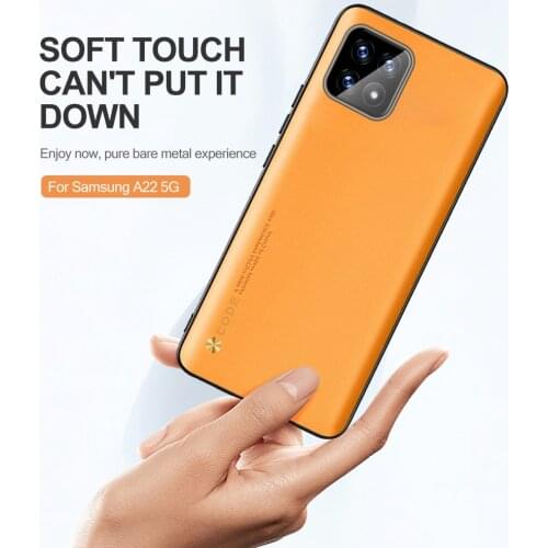 Luxury Leather Case For Samsung Galaxy A22 5G Shockproof Full Cover Back Shell Coque For Sansung A 22 22A 6.6" Silicone Bumper