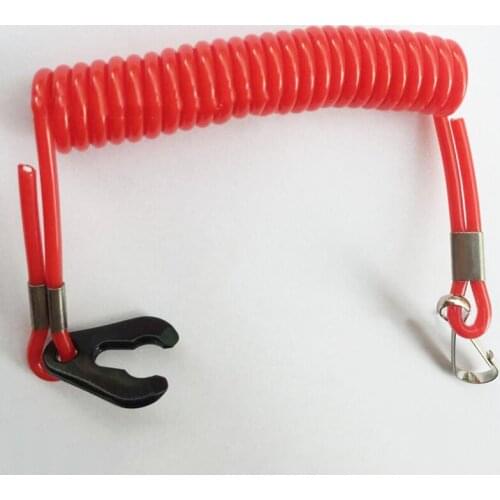 1pc 1.6m Red Marine Outboard Boat Motor Kill Stop Switch Key Rope Safety Lanyard Tether Boat Kill Switch Key Lanyard