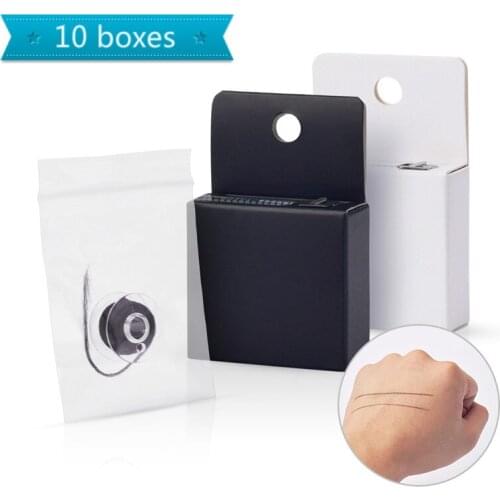 10pcs Mapping pre-ink string for Microblading eyebow Makeup Dyeing Liners Thread Semi Permanent Positioning Eyebrow Measure Tool