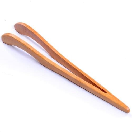 100pcs 18cm Natural Bamboo Tea Clip Handmade Carbonize Tea Tweezer Chinese Tea Ceremony Accessory