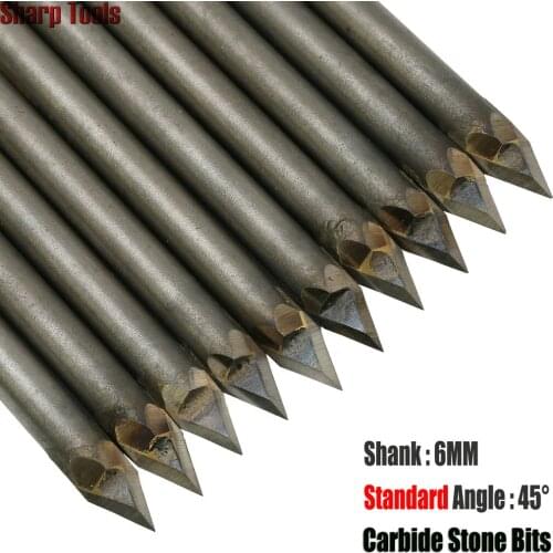 45 Standard Degree V Groove router bit engraving milling cutter carbide knife, Soft Stone tool cutters for CNC 3D relief milling