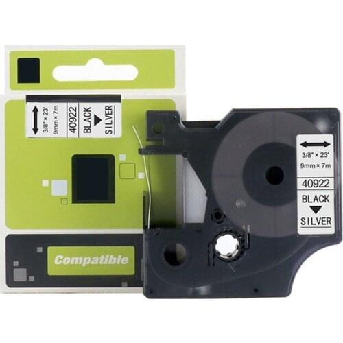 5pcs 40911 40913 40918 Labeling Tape Cartridge Compatible Dymo D1 Label Tapes for LM160 360D/420P PNP Printer 9mm black on red