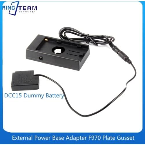 External Power Base Adapter F970 F750 Plate Button DC4017+ Dummy Battery DCC15 Suitable For Panasonic DMC-GF9 LX10 LX15 GM1K
