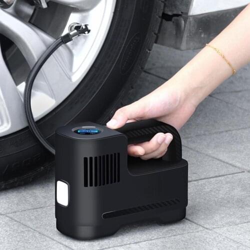 Car Air Pump 12V 120W Portable LED Lighting Digital Tire Pump Suitable For Car Motorcycle Bicycle Rowing Boat Basketball