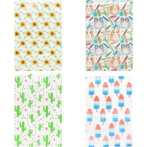 Floral Plant 10x15cm PVC Sealed Shaker Pocket Bowknot Shaker Bow Hair Accessories DIY Projects Craft Without Shakers,10Yc17495