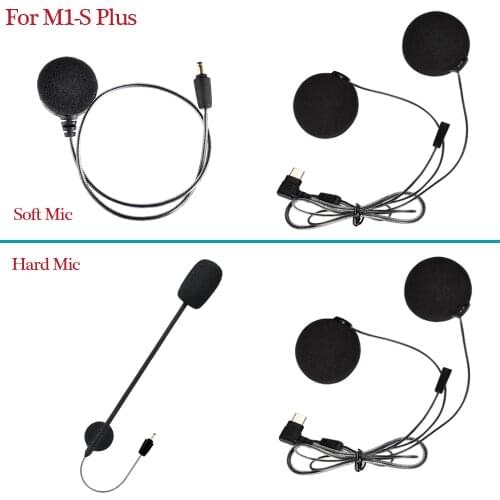 Fodsports Headset for M1S-Plus Motorcycle Helmet Intercom Type-C Interface Earphone Parts Bluetooth Interphone Accessories