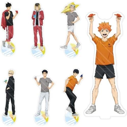 Haikyuu Hinata Shoyo Yu Nishinoya High School Volleyball Acrylic Stand Figure Plate Collection Model Toy Gifts Cosplay Decor