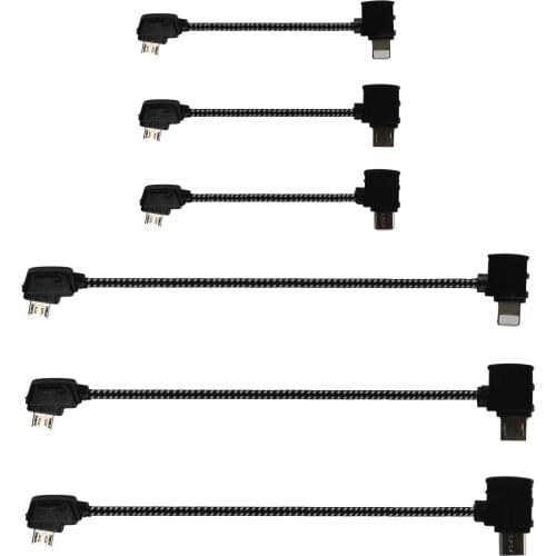 FOR DJI Mavic 2 Pro Mini Air OTG Data Cable Phone Tablet Transmission Wire Android MicroUSB Type-C IOS Cable for DJI Control