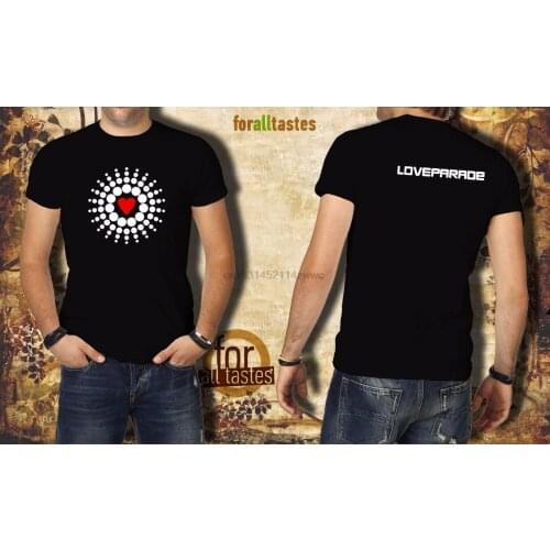 Fashion Hot sale 100% cotton LOVEPARADE T-shirt COLOR Black Size S-XXL (LP800) Tee shirt