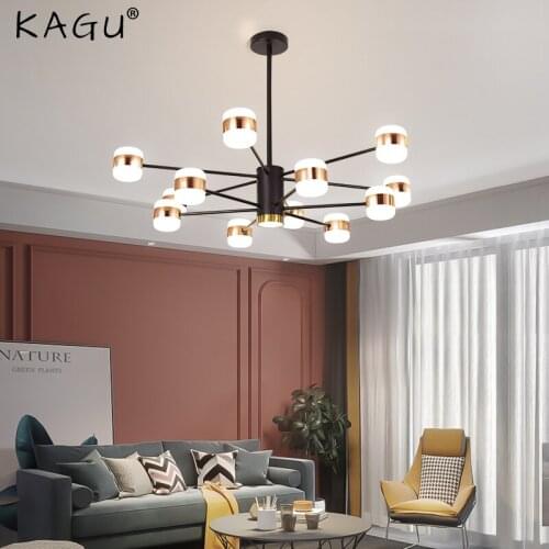 Chandeliers LED Bulbs Lamp Living Dining Room Bedroom Lustres Fixtures Lighting Luminaire Modern Restaurant Nordic Light