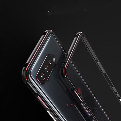 Metal Protective Frame Case Bumper Slim Lock Screw Phone Cover w/ Lens Ring for ASUS ROG5/5pro/ultimate