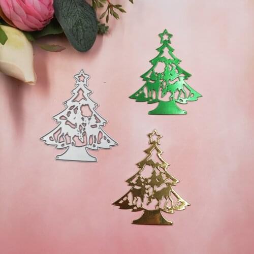 Christmas tree metal cutting dies 2019 new DIY scrapbook stamp book, greeting card decoration crafts embossed mold