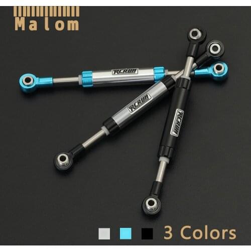 70-96mm RCRUN Metal Adjustable Steering Servo Link Rod Panhard Bar for 1/10 RC Crawler Axial SCX10 Traxxas TRX4 D90 Redcat GEN8