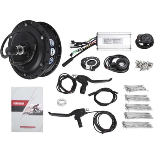 Electric Bicycle Hub Motor 36V 500W Front Wheel Hub Motor with KT-900S Display Controller 12G Spoke E-bike Conversion Kit