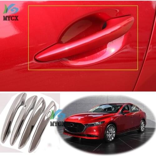 ACCESSORIES SET FIT FOR MAZDA 3 AXELA 2020 ABS Chrome Side Door Handle Cover Trim 4PCS