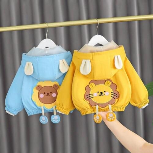 New Arrival Baby Clothing Casual Outerwear Boys Autumn Cartoon Jackets Long Sleeve Hooded Coat Newborn Cute Clothes ropa bebe