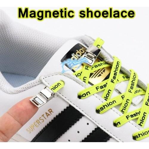 New Magnetic lock Shoelaces No tie Shoelace Sneakers Elastic Shoe Lace For Kids Adult Lazy Quick Press Locking Flat Shoe Strings