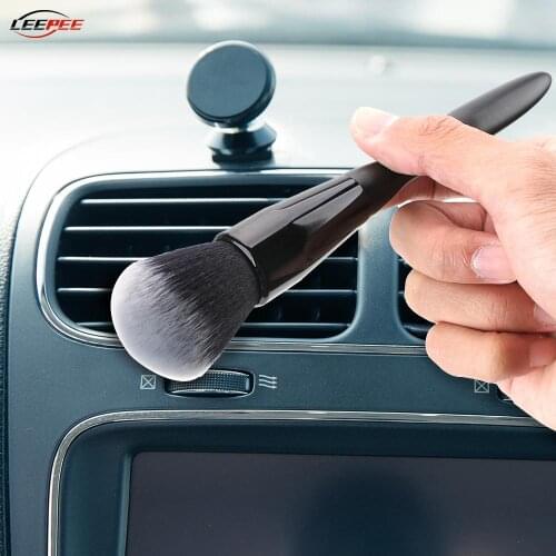 Soft Car Brush Dusting Dust Remove Kit for Dashboard Instrument Cluster Air Vent Speedometer Cleaning Auto Accessories Interior