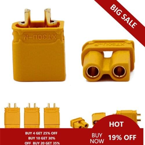 2pair/lot Original Amass XT30 U Male Female Bullet Connectors for RC Lipo Battery FPV Quadcopter Upgrade 30% off