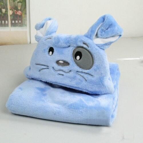 Cute Animal Shape Cotton Bath Towel Washcloth Feeding Wipe Cloth Swaddle Wrap Blanket