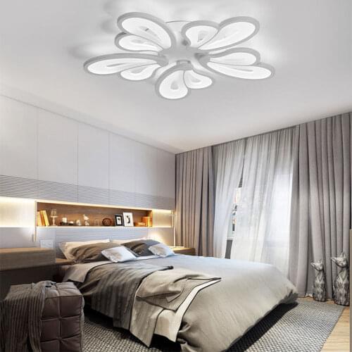 Modern LED bedroom chandelier study eye protection living room ceiling lamp childrens room lighting