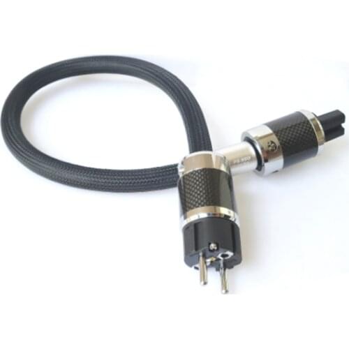 HIFI High End Furutech Powerflux ps-950-18 Audio Cord Rhodium carbon fiber fever AC power cable US plug EU Version