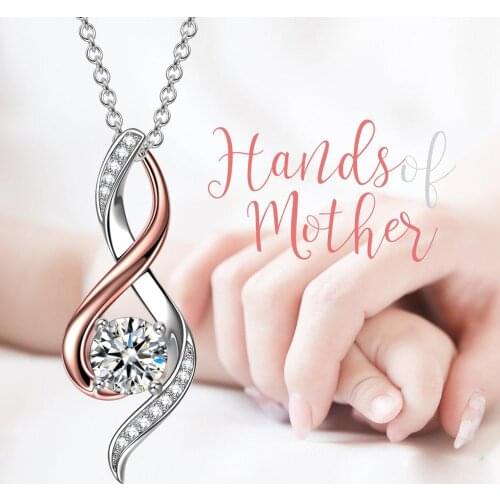 YSH new 100%925 sterling silver inlaid zircon note pendant necklace 2020 woman fashion DIY jewelry mother day gift free shipping