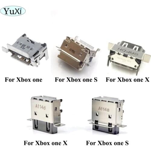 YuXi HDMI-compatible Socket Port Parts Replacement for Xbox one S Slim for Xbox one X for Xbox one Series X Motherboard Repair