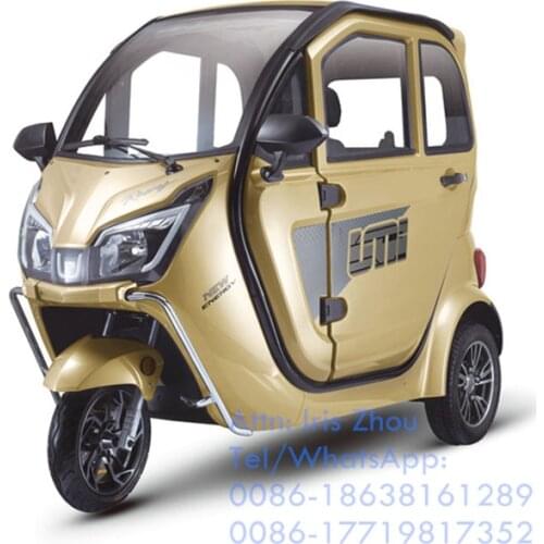 Enclosed Electric Car Vehicle Mini Adult Tricycle 1500W Modern Rickshaw 3 Wheel Electric Vehicle For Sale