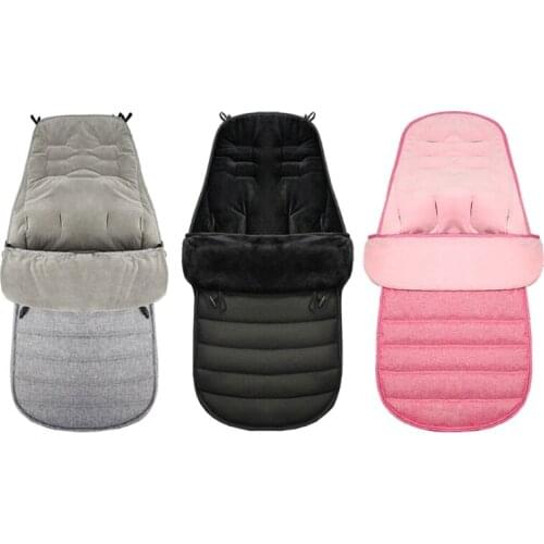 Winter Thick Sleeping Bags Warm Baby Sleepsack Envelope For Newborn Infant Windproof Stroller Cushion Footmuff