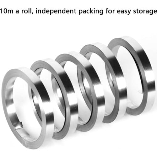 1 Roll 10m 18650 Li-ion Battery Nickel Sheet Plate Belt Connector Spot Welding Machine Battery Welders