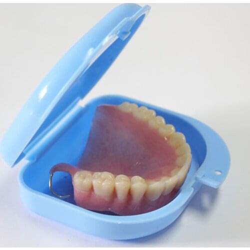 1PCS Dental Orthodontic Retainer Denture Storage Case Color Tooth White Beauty Bracket Random Container Box Box Mouthguard K4J3
