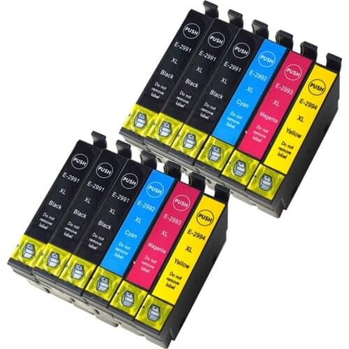 12 Pack T29 29XL T2991-T2994 Ink Cartridge Compatible For Epson XP-235 XP-332 XP-335 XP-432 XP-435 Printer ink