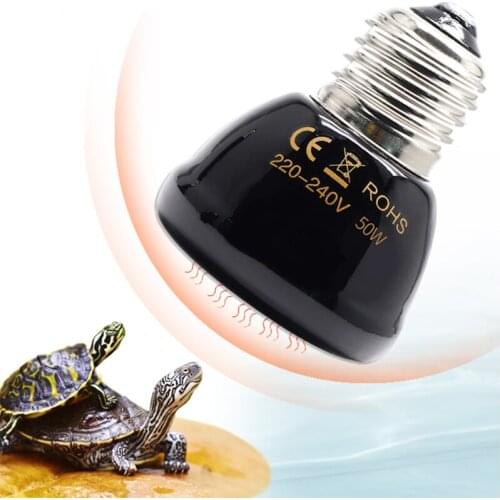 25W/50W/75W/100W E27 Far-Infrared Ceramic Pet Heating Lamp Lizard Tortoise Spider Reptiles Box Heater Warmer Heat Bulb Brooder