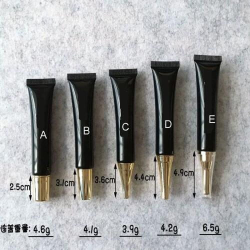 300pcs/lot 20ml 20g BLACK soft tube for mildy wash/ butter/ handcream/empty tube/eye cream/foundation/BB cream cosmetic packing