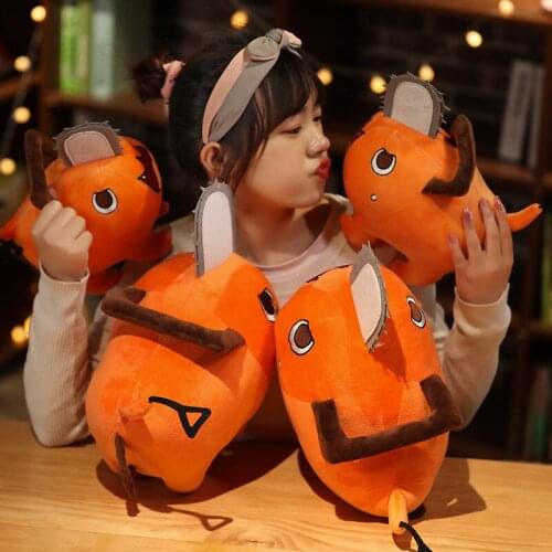 Anime Chainsaw Man Pochita Cosplay Props Plush Doll Pillows Toy Dog Pendant Cushion Throw Pillow