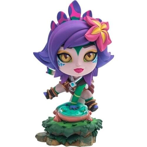 Anime Games LoL Neeko The Curious Chameleon Q Version 12.6Cm Hand-Made Model Decoration Dolls Toy Collectibles Pvc Model Toys