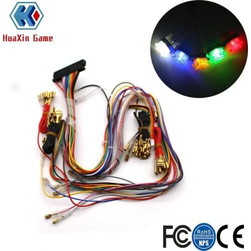 Arcade 40 Pin Interface Cabinet Wire Harness PCB Cable For Sanwa joystick and LED push buttons family Pandora box Game Consoles