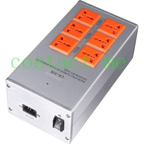 Audiophile special power filter purifier anti-interference socket outlet to improve sound quality