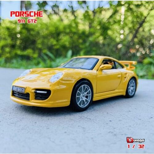 Bburago 1:32 Porsche 911 GT2 & Toy Vehicles Metal Toy Car Model High Simulatio Collection gifts