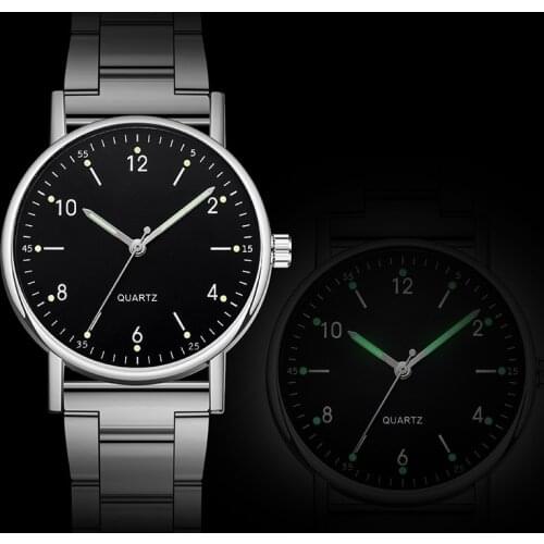 Women Watches Ladies High-end Quartz Wrist Watch Stainless Steel Luminous Dial Leisure Relogio Feminino Black Clock Reloj Muje