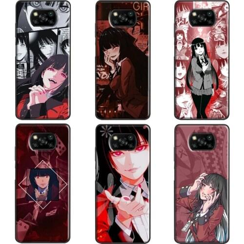 Jabami Yumeko Kakegurui Anime For POCO M3 F1 F2 F3 X3 Pro Case For Xiaomi Mi 11 Lite Ultra Note 10 Mi 10T 9T Pro Coque