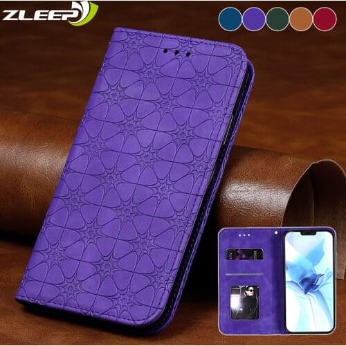 Luxury Flip Flower Leather Case For iPhone 12 Mini 11 Pro XR XS Max SE 2020 6 6s 7 8 Plus Magnetic Card Stand Phone Cover Coque