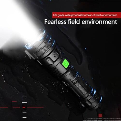 Daylight Lamp Led Flashlight Light Torch 18650 Aluminum Waterproof Yellow Shock Resistant,hard Defense Bulbs Litwod Adjustable