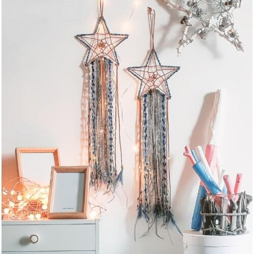Home Decorations Habitacion Tapestry Hand-woven Macrame Fabric Wall Pandents Hanging Decor Bohemian Dream Catchers Nordic