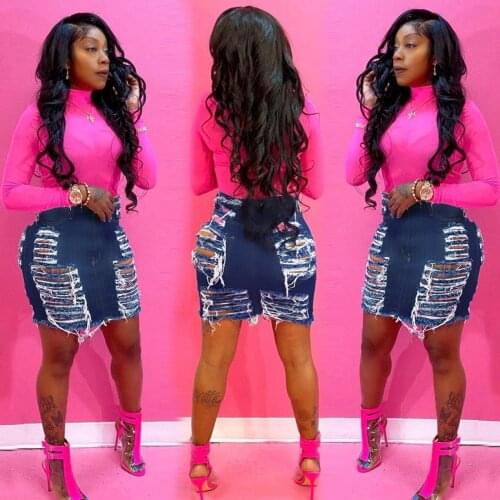FANAN Denim Skirts For Women