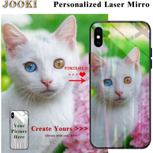 J2core Custom Laser Mirror Case For Samsung Galaxy J2 Core Phone Case personalize Glitter Soft Cover For Samsung J260F Case